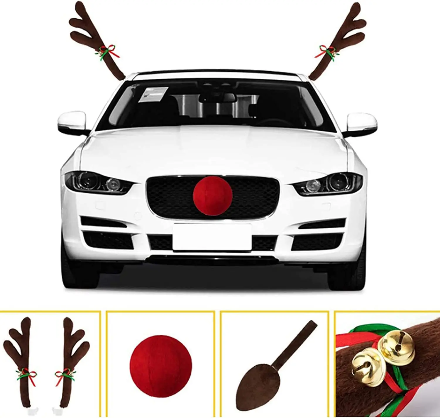 Christmas Car Decoration Antlers Car Antlers Christmas Decoration Christmas Car Decoration Tail Antlers