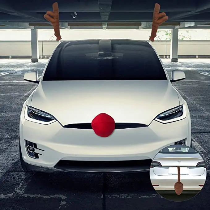 Christmas Car Decoration Antlers Car Antlers Christmas Decoration Christmas Car Decoration Tail Antlers