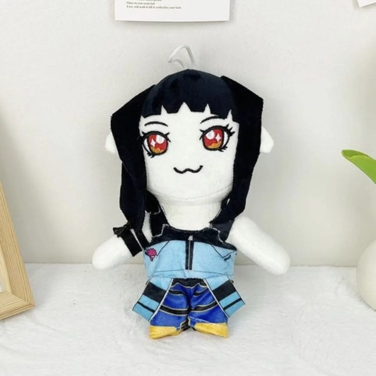 Cute Anime Style Plush Doll Soft Stuffed Toy Fans Collection Kawaii Character Plushie Kids Birthday Christmas Gift