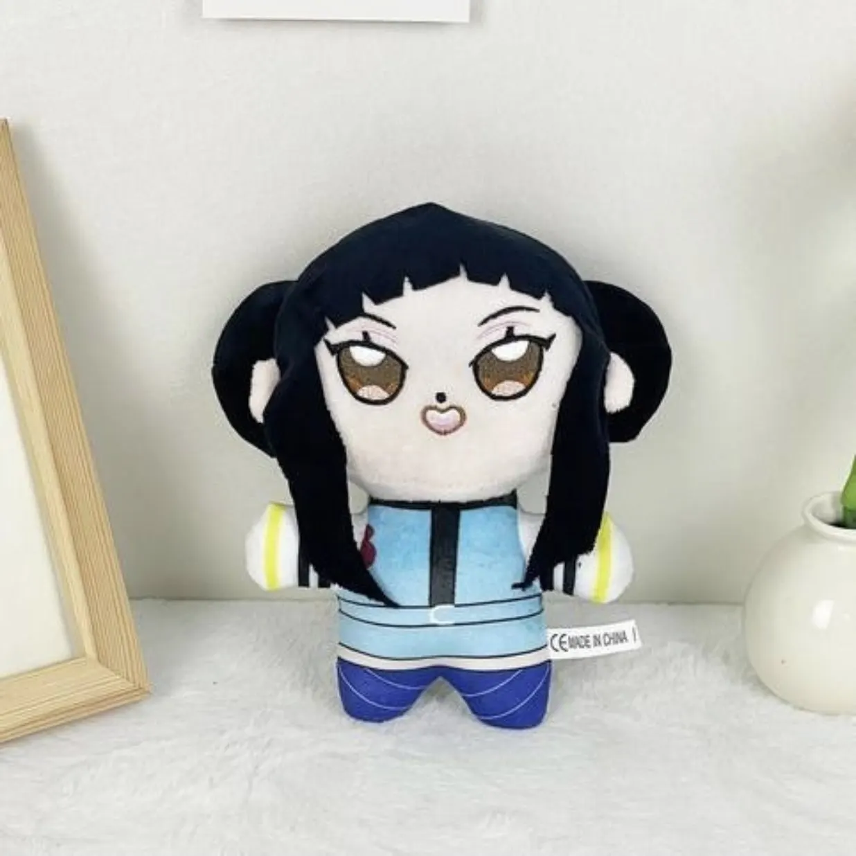 Cute Anime Style Plush Doll Soft Stuffed Toy Fans Collection Kawaii Character Plushie Kids Birthday Christmas Gift