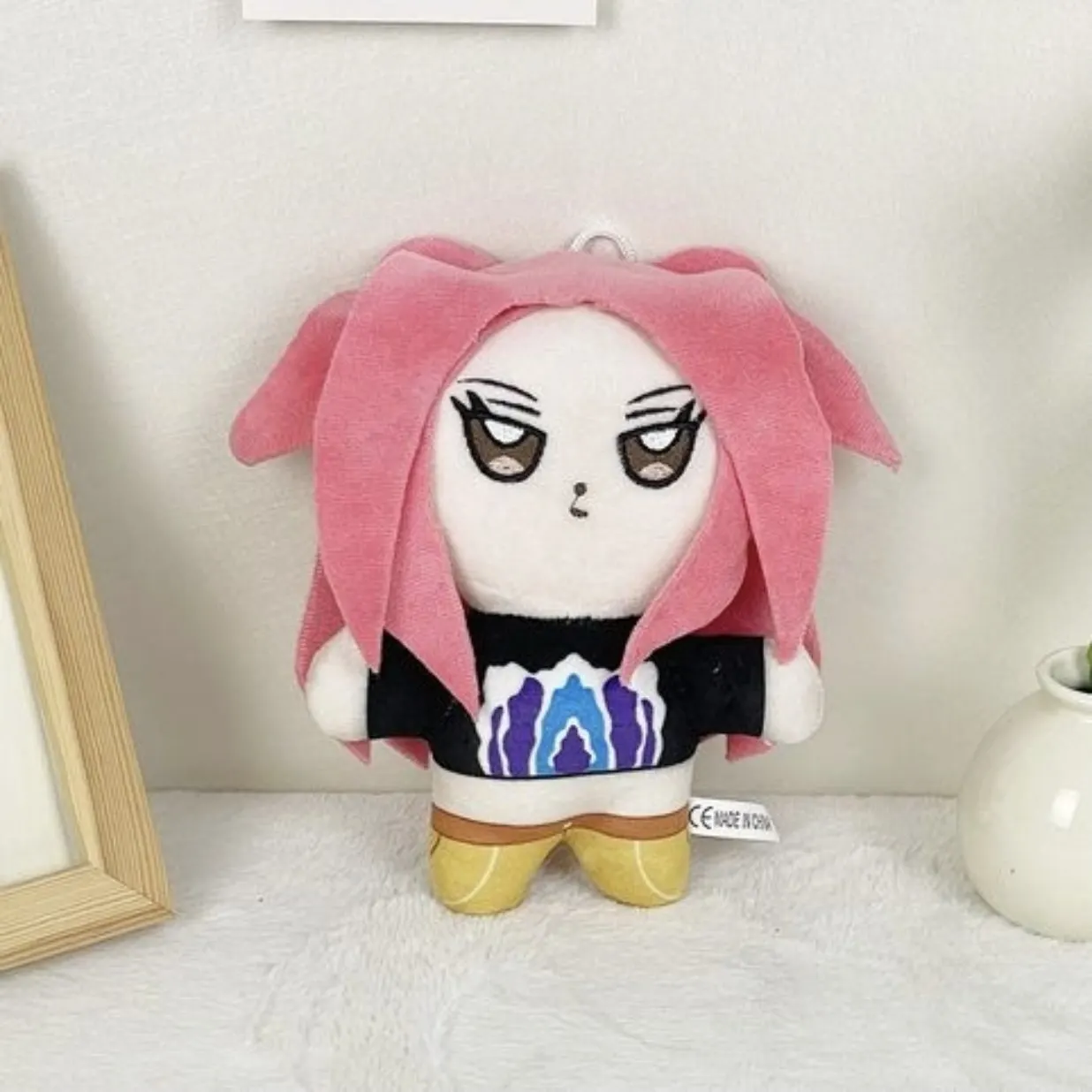 Cute Anime Style Plush Doll Soft Stuffed Toy Fans Collection Kawaii Character Plushie Kids Birthday Christmas Gift