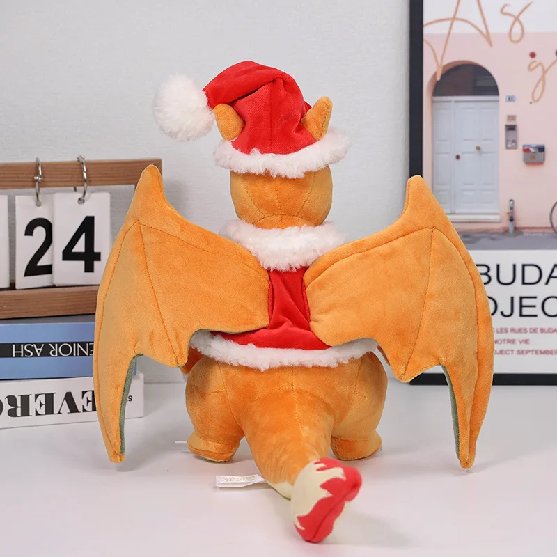 New 11 Inch Pokemon Christmas Series Plush Toys Charizard Charmander Soft Stuffed Peluche Doll Kids Child Xmas Birthday Gifts