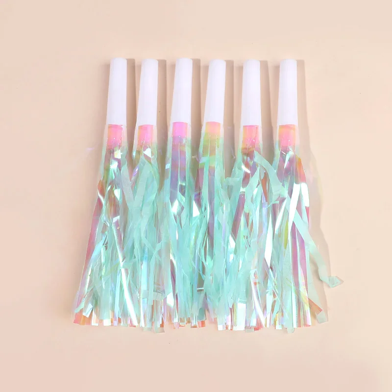 6/12/36 Pcs Colorful Blowout Whistles Wedding Gift Kids Birthday Party Favors Pinata Filler Cheer Props Christmas Noise Maker