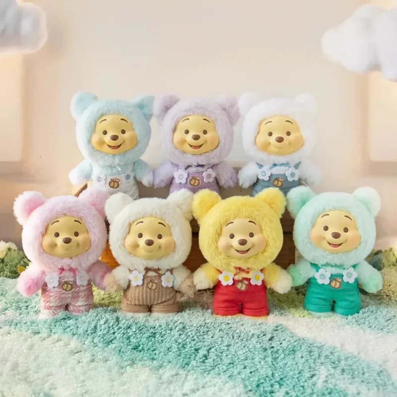 2026 New Disney Winnie The Pooh Candy Series Blind Box,Cute Vinyl Face Pendant Pupu Bear Doll Fashion Trend Toy Christmas Gifts