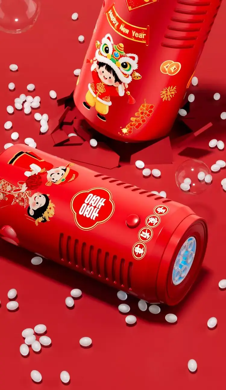 Holiday Party Atmosphere Props Fireworks Colorful Bubble Machine Christmas Halloween New Year Gifts