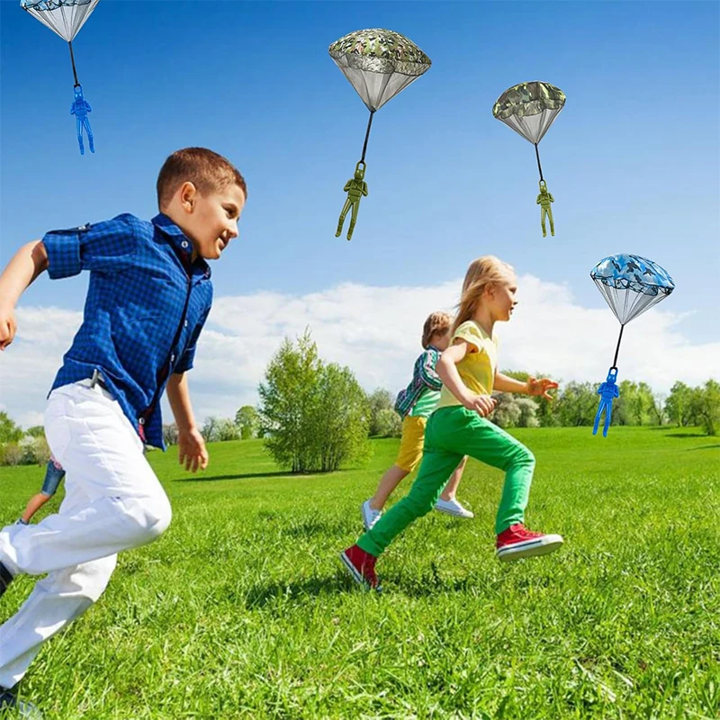 Army Parachute Toys for Kids,Tangle Free Outdoor Flying Parachute Men, Best Small Outside Toys Christmas Stocking Stuffers Gifts
