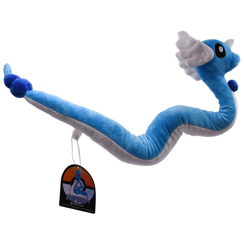 Dragonair Plush Toys Cute Blue Pink Dragonair Soft Anime Stuffed Peluche Cartoon Plushies Dolls Kids Christmas Gifts Ornament