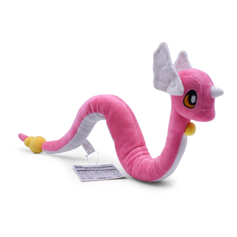 Dragonair Plush Toys Cute Blue Pink Dragonair Soft Anime Stuffed Peluche Cartoon Plushies Dolls Kids Christmas Gifts Ornament