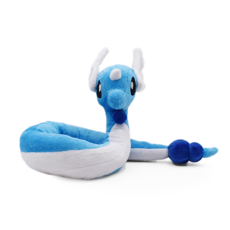 Dragonair Plush Toys Cute Blue Pink Dragonair Soft Anime Stuffed Peluche Cartoon Plushies Dolls Kids Christmas Gifts Ornament