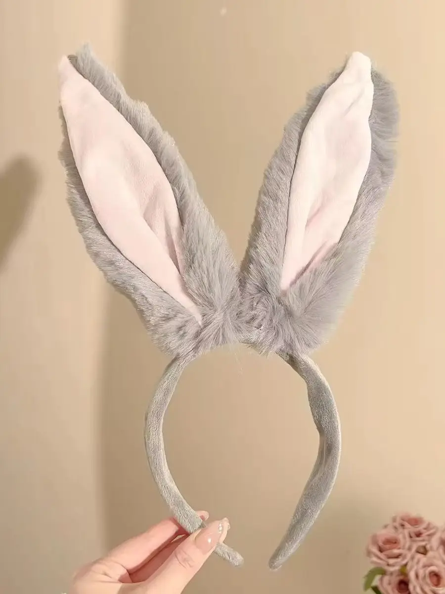 Christmas Rabbit Long Ear Headband for Women: Cosplay Bunny Girl Cute and Funny Headband Accessory
