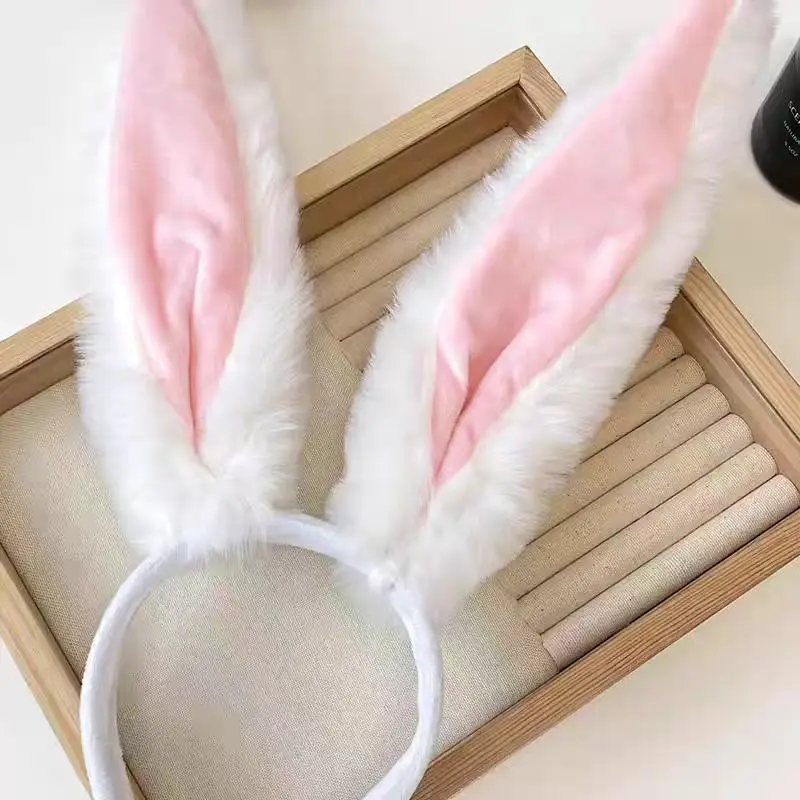 Christmas Rabbit Long Ear Headband for Women: Cosplay Bunny Girl Cute and Funny Headband Accessory