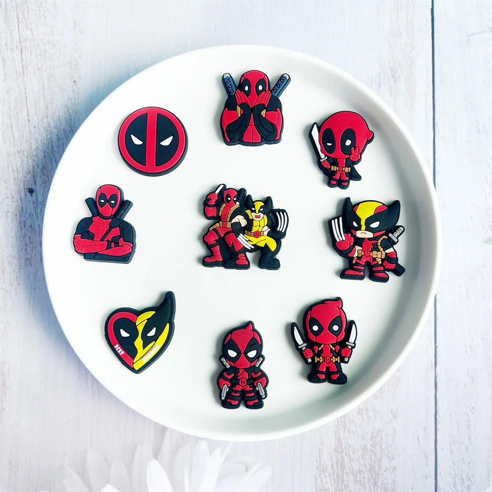 9-28Pcs Hot Toys Cartoon Series Shoe Charms For Slides Clog Sandals Shoes Decorations Accessories For Christmas Birthday Gifts