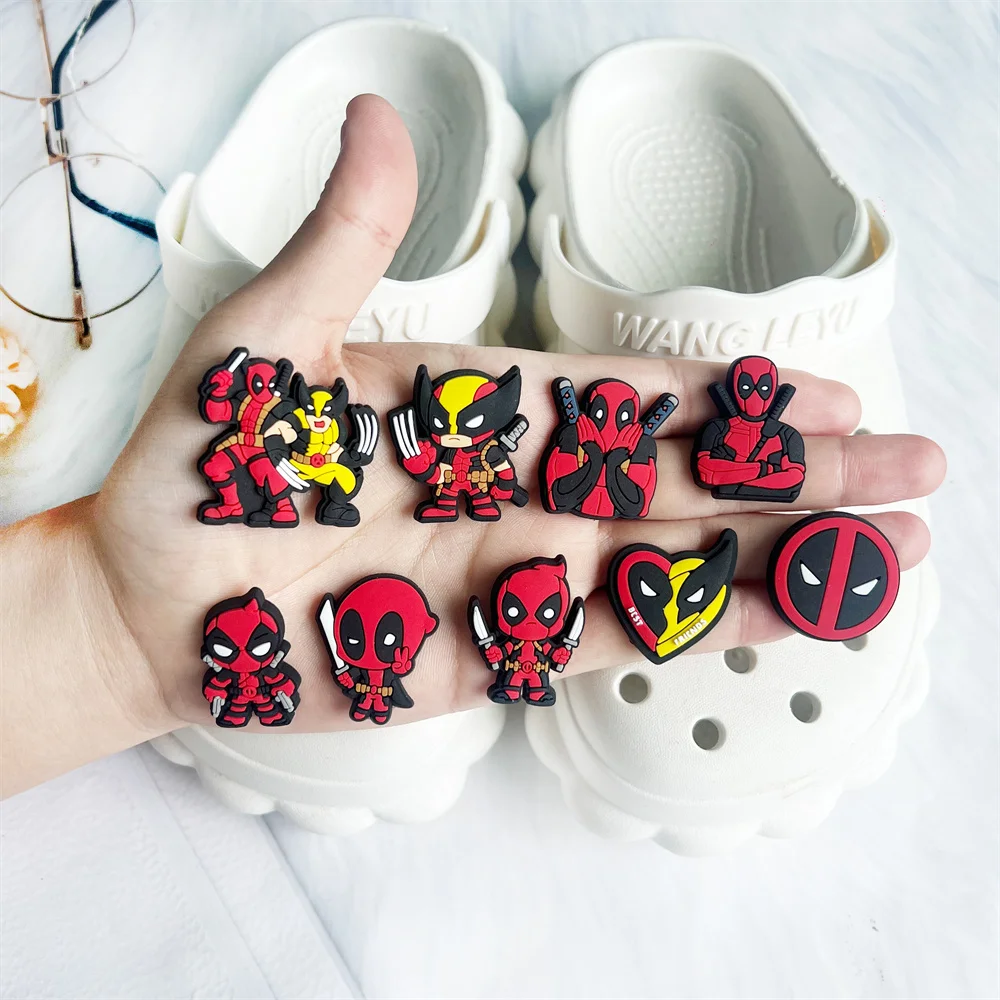 9-28Pcs Hot Toys Cartoon Series Shoe Charms For Slides Clog Sandals Shoes Decorations Accessories For Christmas Birthday Gifts
