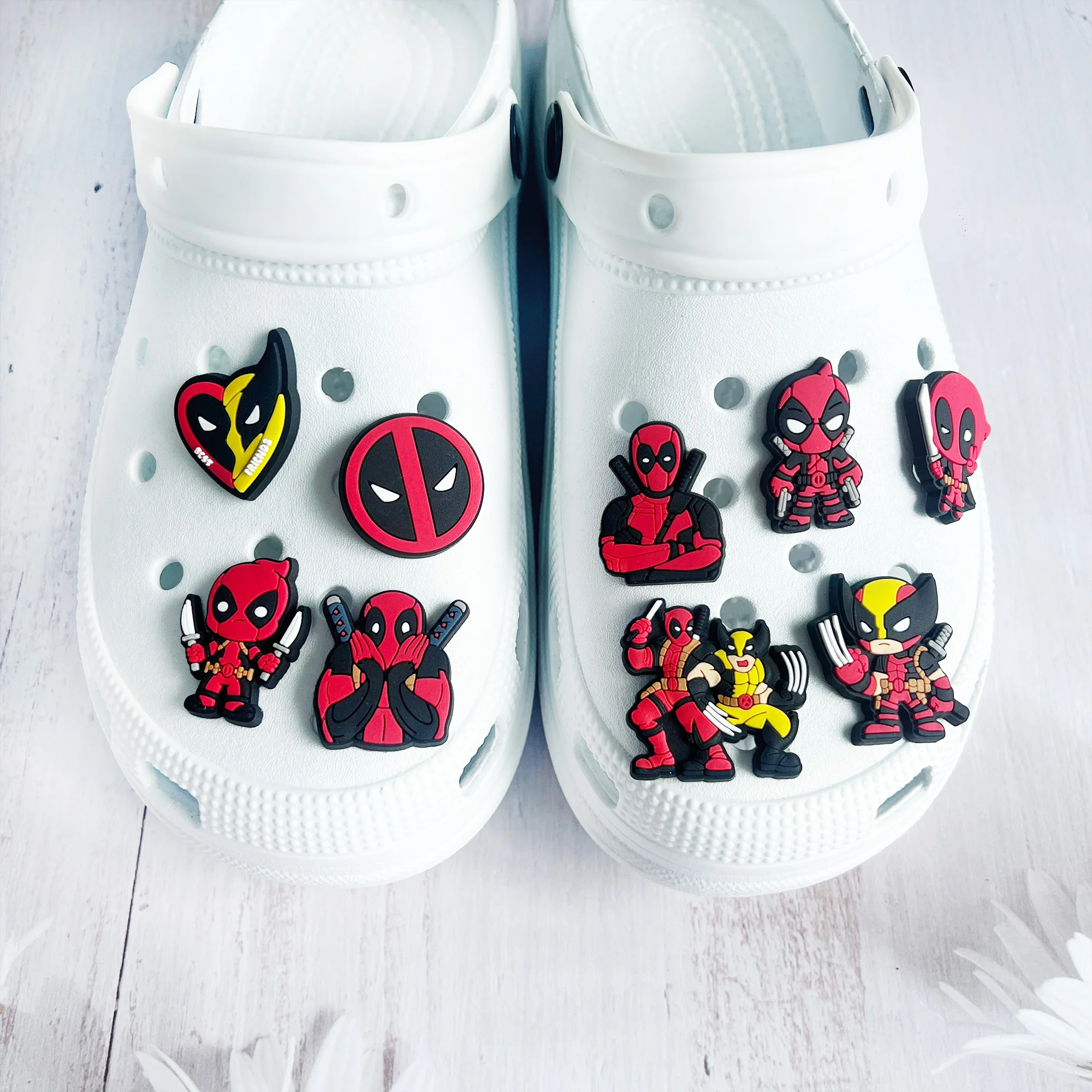 9-28Pcs Hot Toys Cartoon Series Shoe Charms For Slides Clog Sandals Shoes Decorations Accessories For Christmas Birthday Gifts