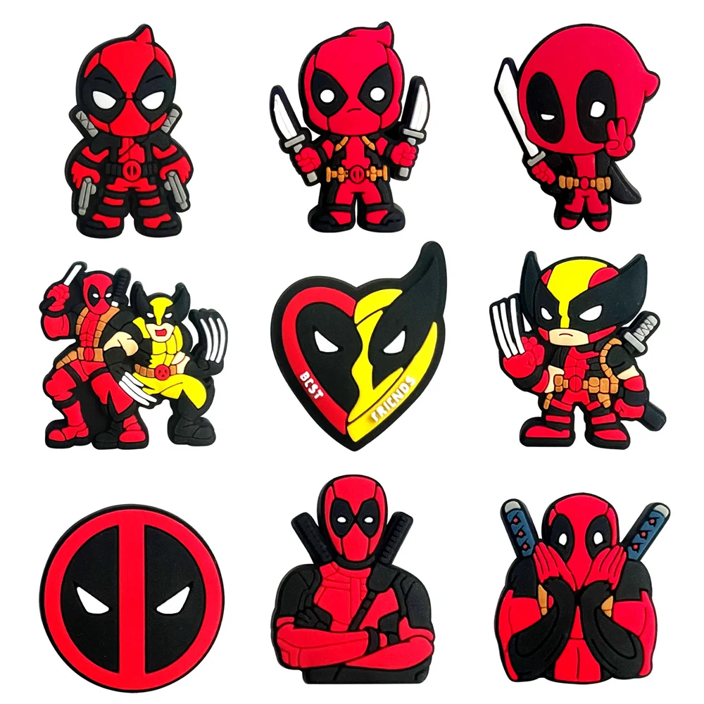 9-28Pcs Hot Toys Cartoon Series Shoe Charms For Slides Clog Sandals Shoes Decorations Accessories For Christmas Birthday Gifts