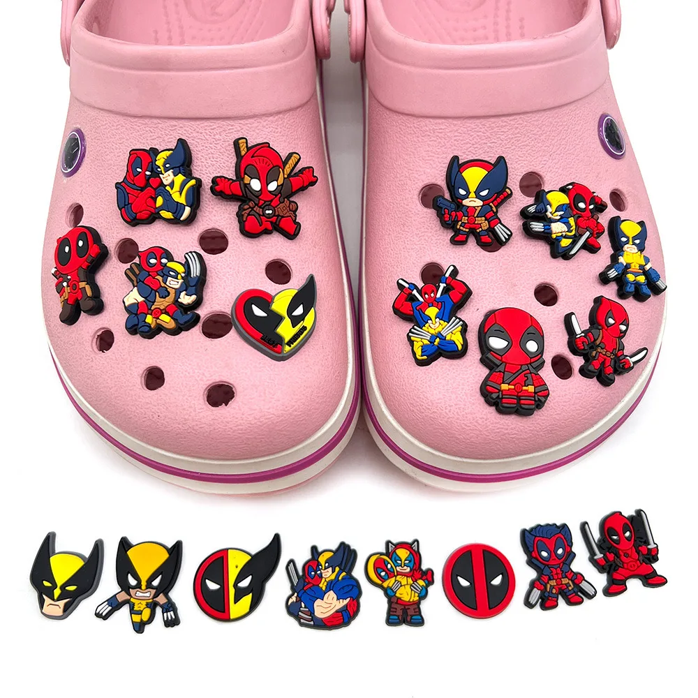 9-28Pcs Hot Toys Cartoon Series Shoe Charms For Slides Clog Sandals Shoes Decorations Accessories For Christmas Birthday Gifts