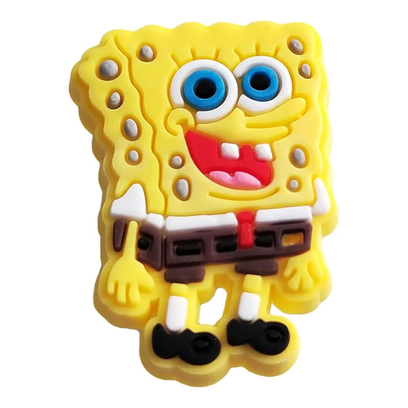 20pcs Spongebob Shoe Charms For Slides Sandals Crocs,Shoe Decorations Accessories Buckle For Christmas Birthday Party Gift