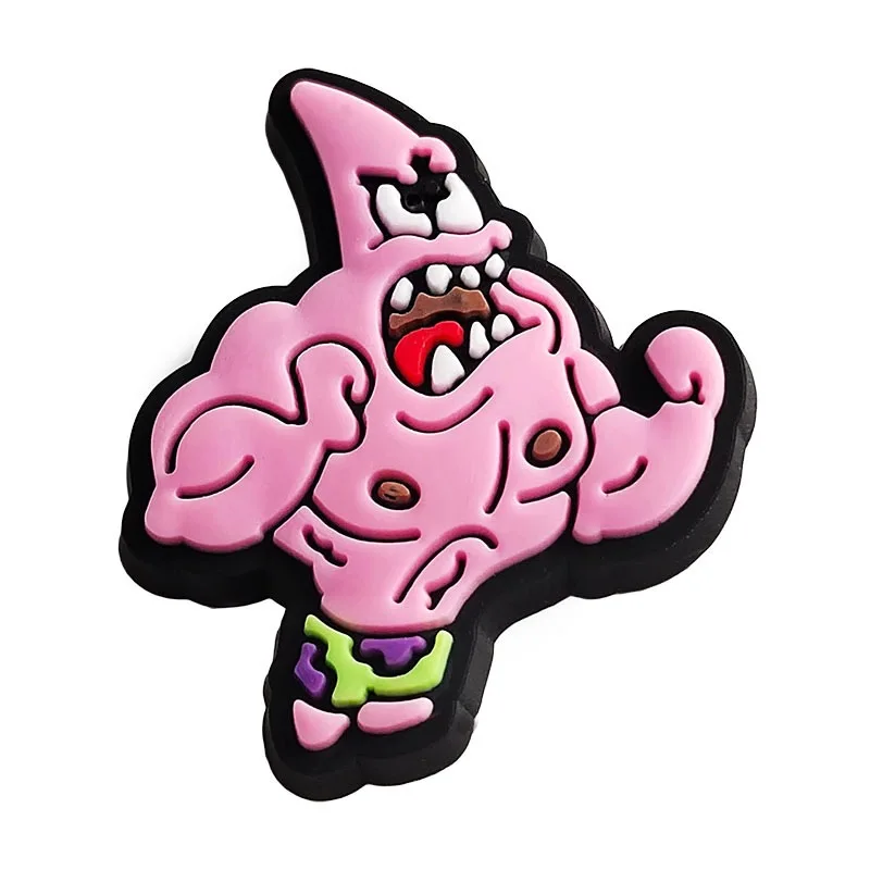 20pcs Spongebob Shoe Charms For Slides Sandals Crocs,Shoe Decorations Accessories Buckle For Christmas Birthday Party Gift