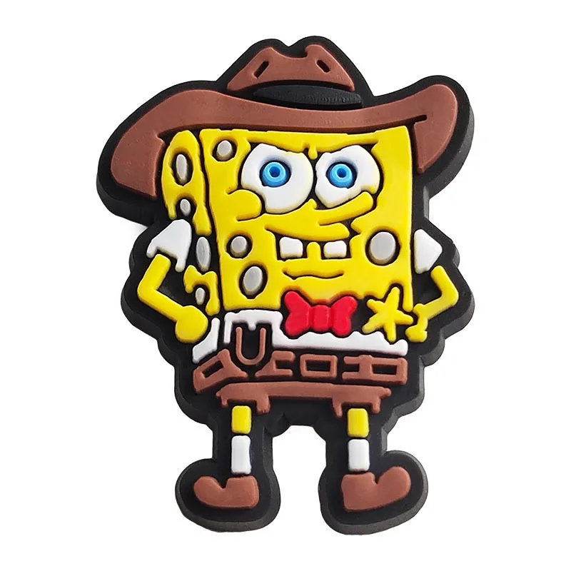 20pcs Spongebob Shoe Charms For Slides Sandals Crocs,Shoe Decorations Accessories Buckle For Christmas Birthday Party Gift