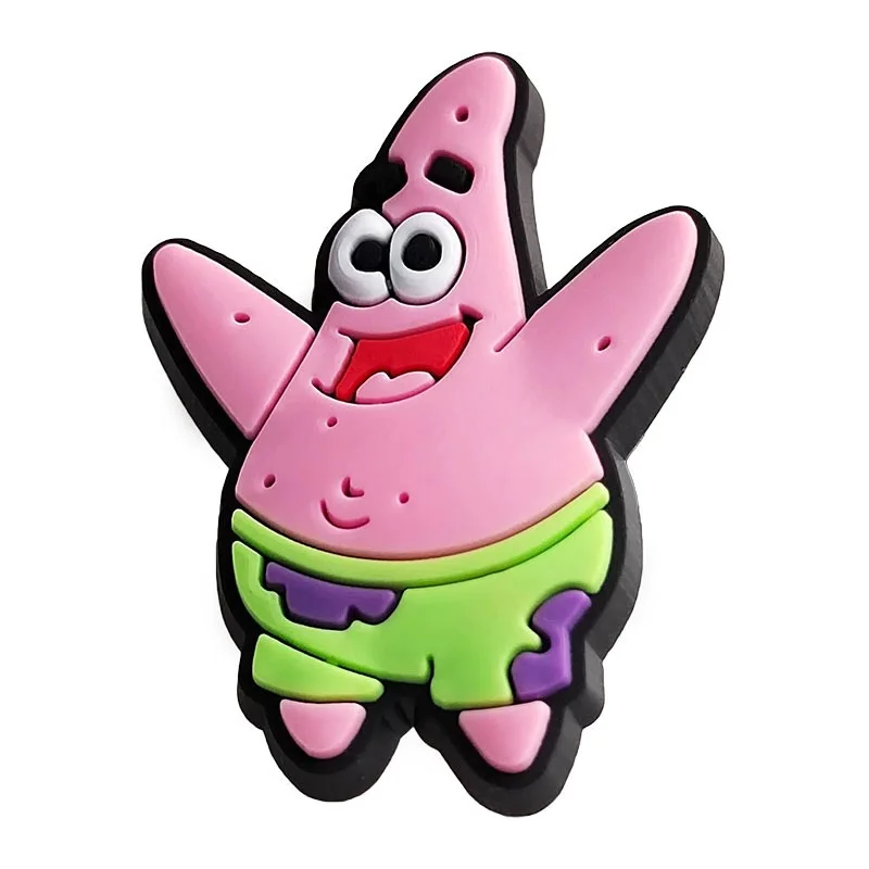 20pcs Spongebob Shoe Charms For Slides Sandals Crocs,Shoe Decorations Accessories Buckle For Christmas Birthday Party Gift