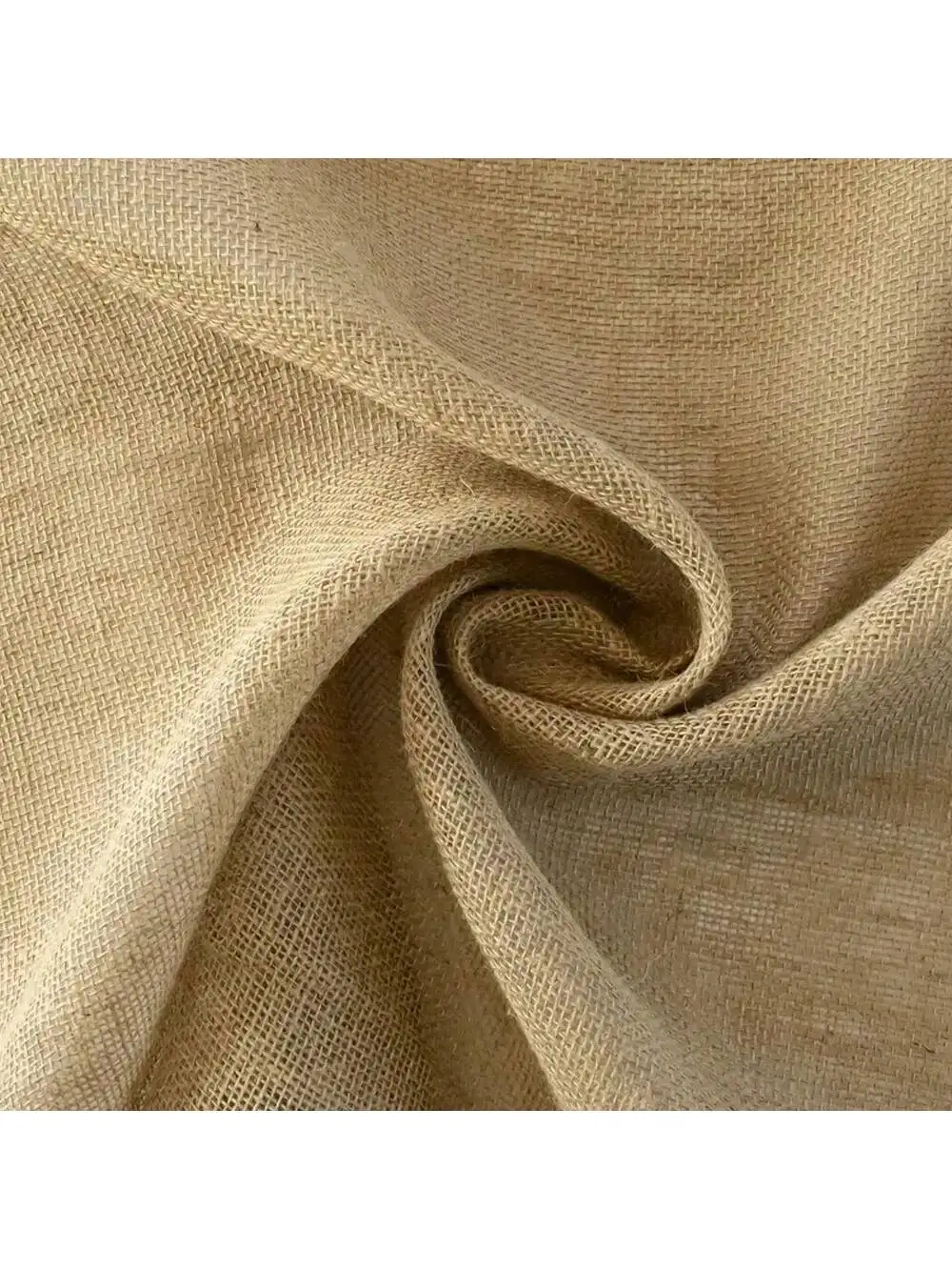 Natural Burlap Jute Sack Linen Cloth Fabric For DIY Hand Work Storage Bags Christmas Home Decoration