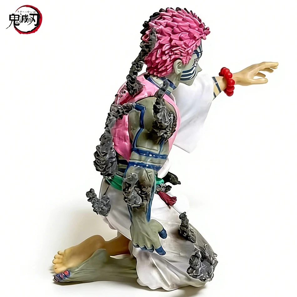 In Stock 14cm Anime Demon Slayer Akaza Hakuji Figure Model Desktop Ornament Toy Collectible pvc Model Birthday Christmas Gift