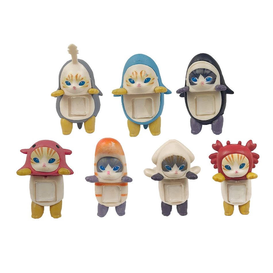 2026Best seller Shark Cat Blind Box Mini Figure Party Series Blind Box Trendy Play Decoration Creative Birthday Christmas Gifts