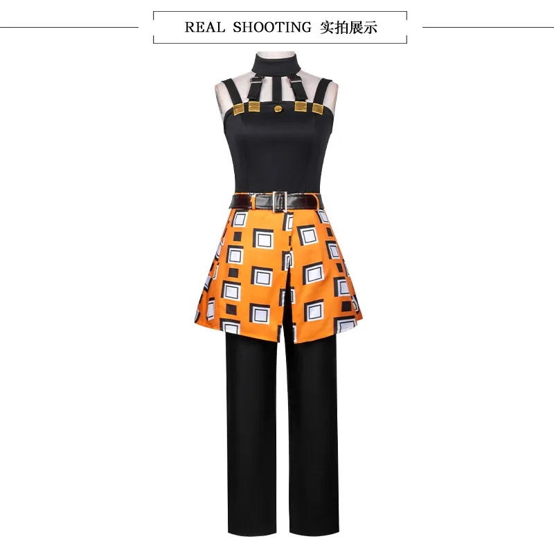 New JOJO Bizarre Adventure Golden Wind Narancia Ghirga Cosplay Costume Black Tops Apron Man Woman Christmas Suit Fan Gifts