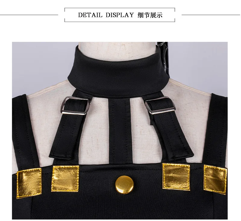 New JOJO Bizarre Adventure Golden Wind Narancia Ghirga Cosplay Costume Black Tops Apron Man Woman Christmas Suit Fan Gifts
