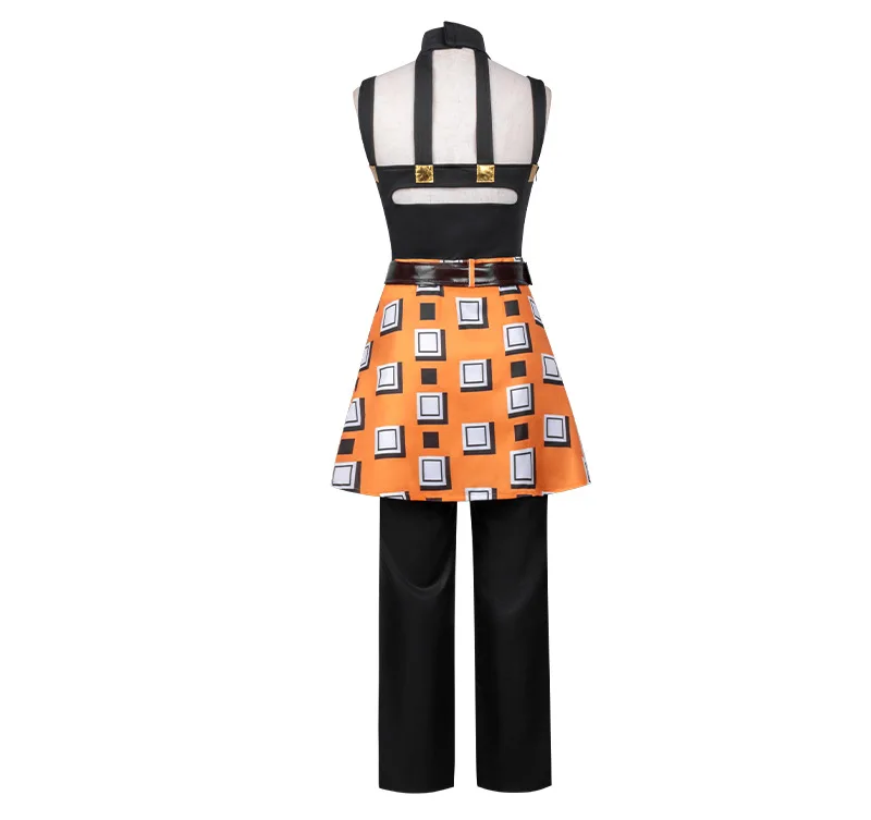 New JOJO Bizarre Adventure Golden Wind Narancia Ghirga Cosplay Costume Black Tops Apron Man Woman Christmas Suit Fan Gifts