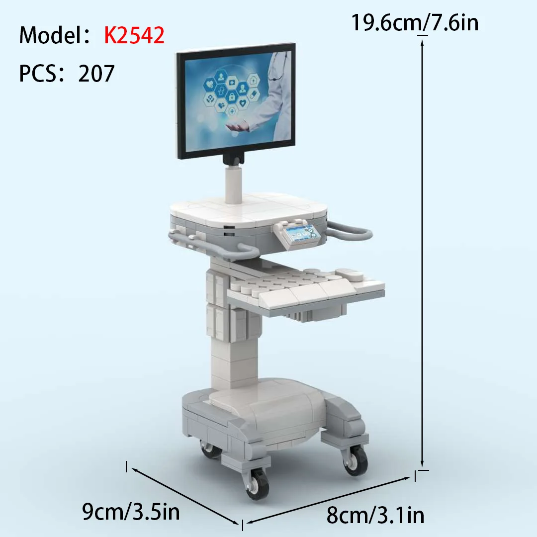 City Series Dental Clinic Building Blocks Street View Computer Hospital Doctor Nurse Accessories Bricks Christmas Halloween Toys