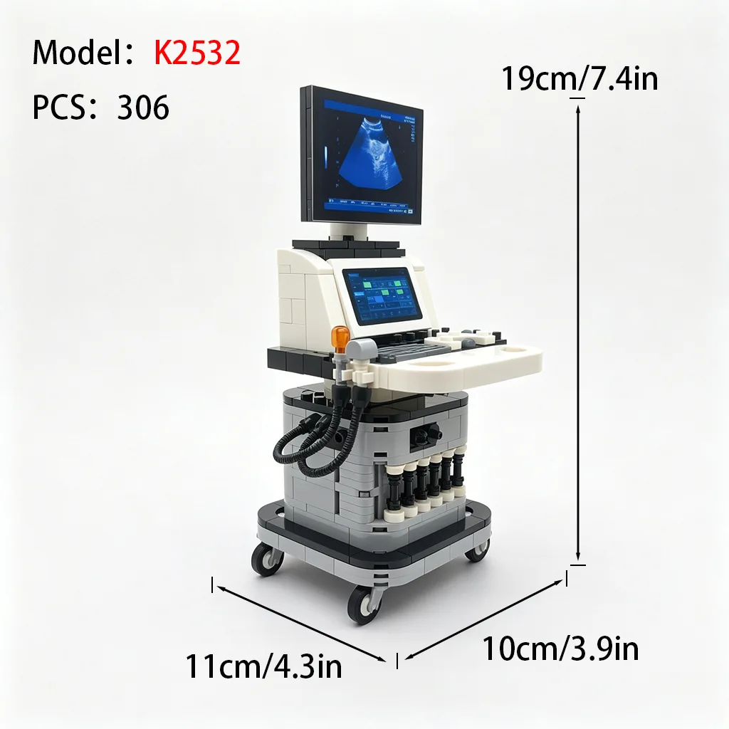 City Series Dental Clinic Building Blocks Street View Computer Hospital Doctor Nurse Accessories Bricks Christmas Halloween Toys