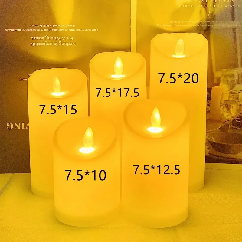 1~10PCS Swing LED Candles Flameless Flickering Light Flameless Candle for Christmas Wedding Decor Birthday Party Supplie 