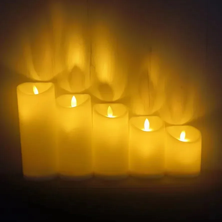 1~10PCS Swing LED Candles Flameless Flickering Light Flameless Candle for Christmas Wedding Decor Birthday Party Supplie 