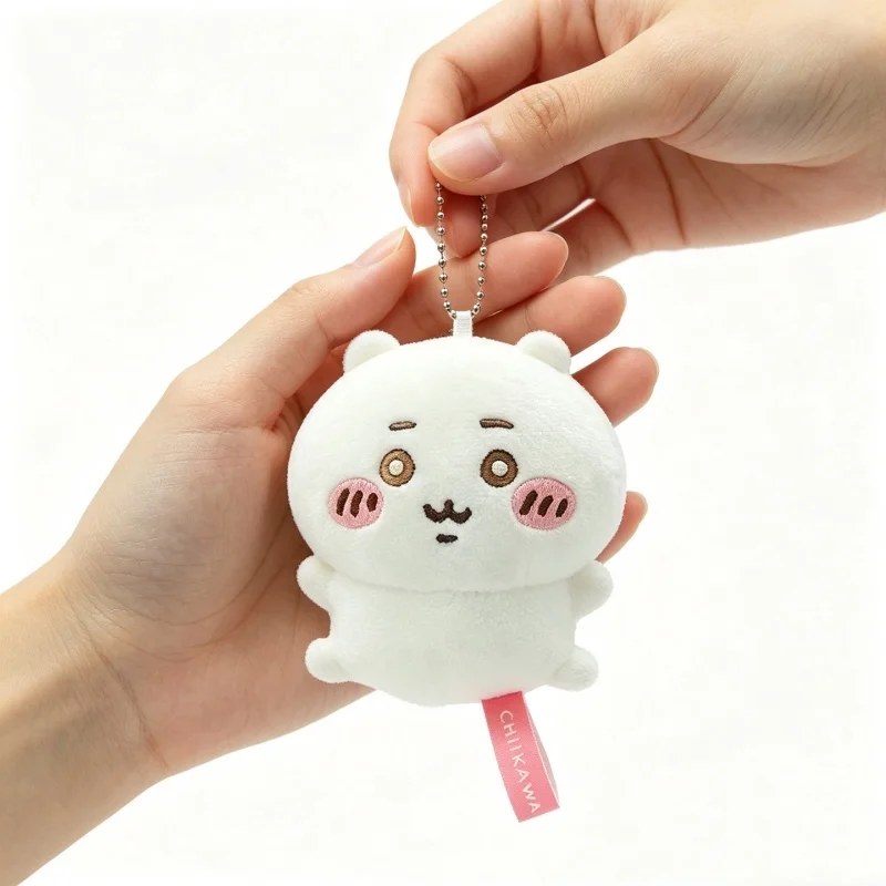 Hot Anime Genuine Chiikawa Hachiware Usagi Plush Dolls Keychains Small Pendant Bag Hangings Christmas Birthday Gifts