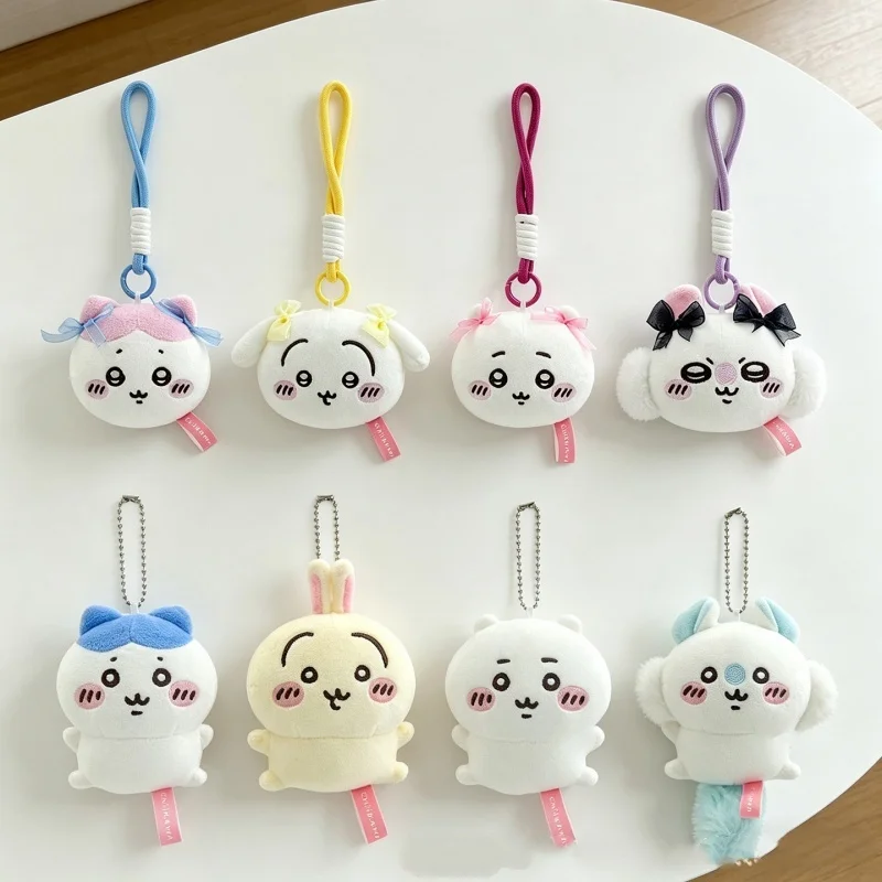 Hot Anime Genuine Chiikawa Hachiware Usagi Plush Dolls Keychains Small Pendant Bag Hangings Christmas Birthday Gifts