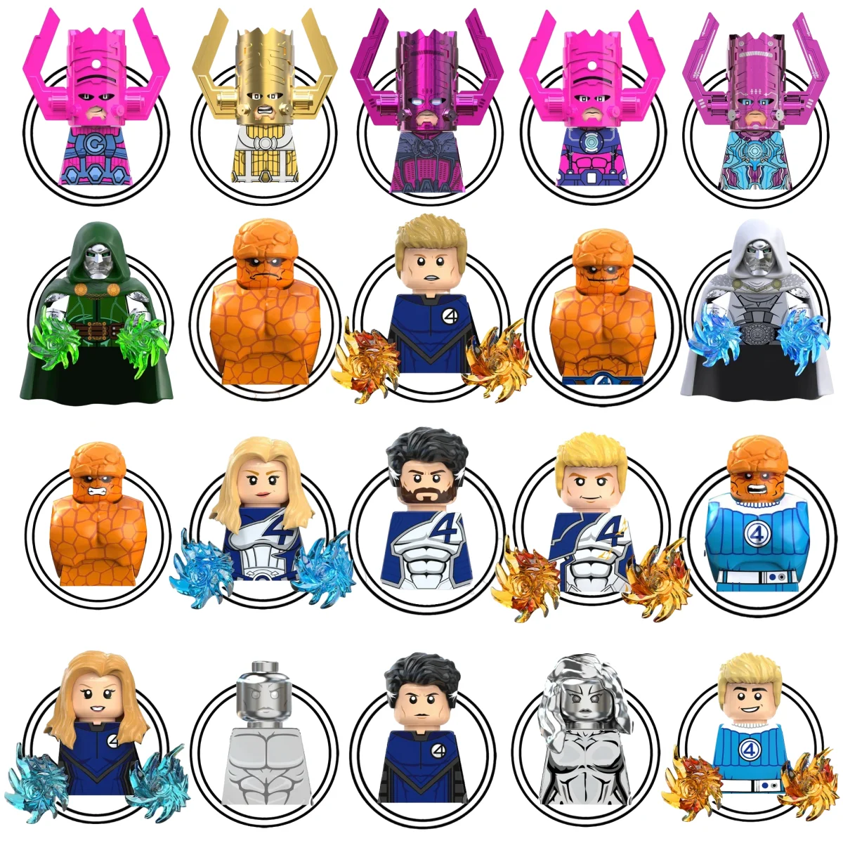 Blind Box Mini Building Blocks TV6213 Figures Big Goblin Spiderman Iron Man Venom Captain Hawk Deadpool Armor Christmas Gift Toy