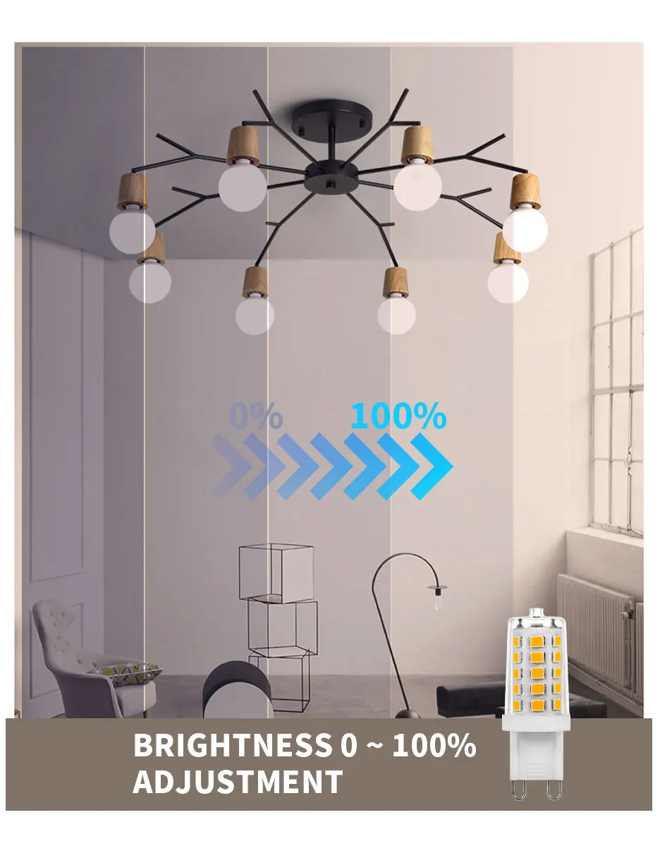 Dimmable G9 LED Bulb AC220V 110V 5W 500lm No Flicker 2835SMD 32Leds Super Bright Lampada LED Lamp For Home Lighting