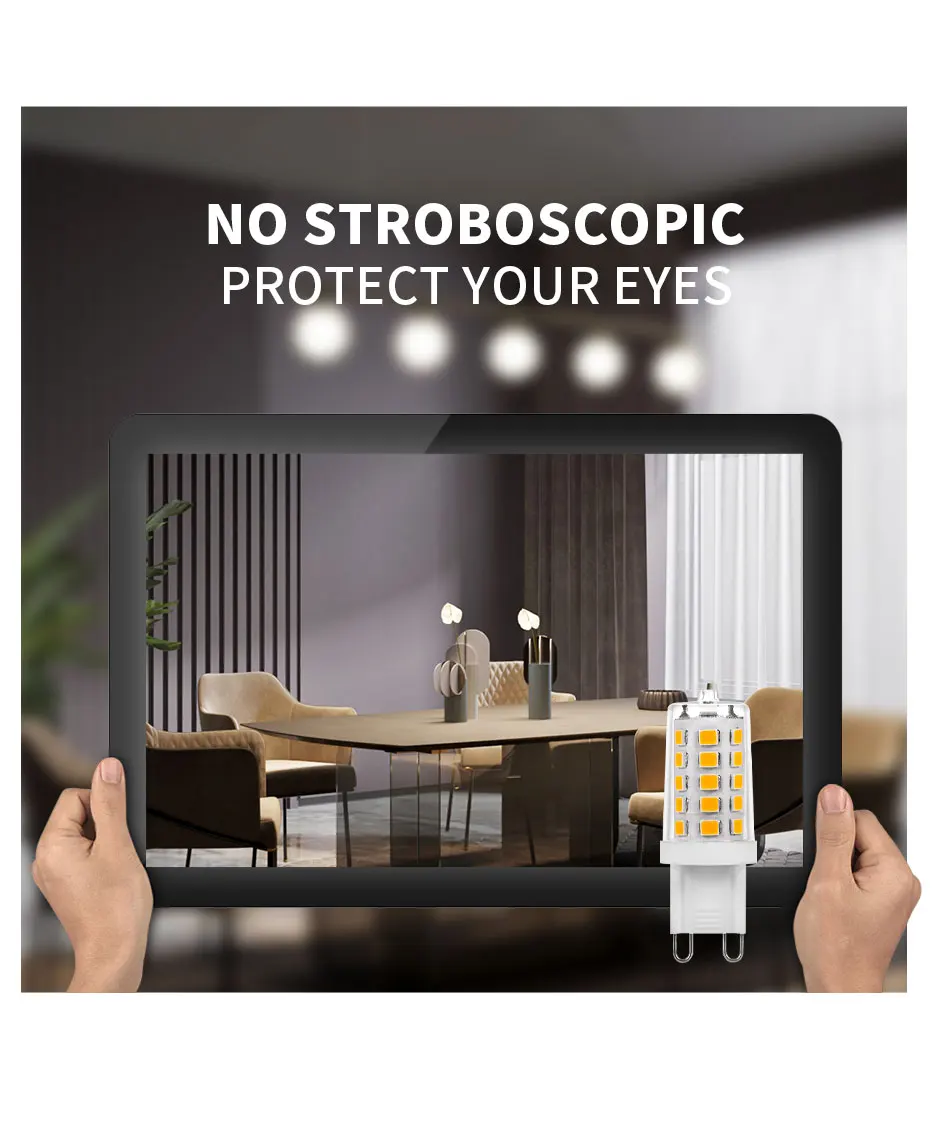 Dimmable G9 LED Bulb AC220V 110V 5W 500lm No Flicker 2835SMD 32Leds Super Bright Lampada LED Lamp For Home Lighting