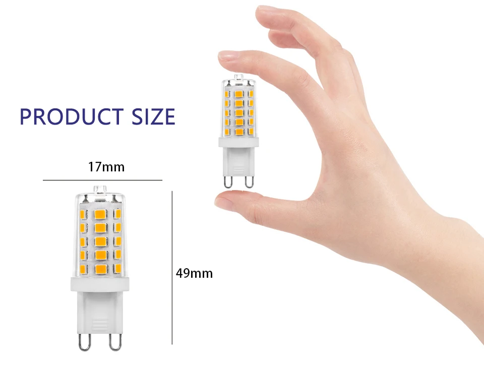 Dimmable G9 LED Bulb AC220V 110V 5W 500lm No Flicker 2835SMD 32Leds Super Bright Lampada LED Lamp For Home Lighting