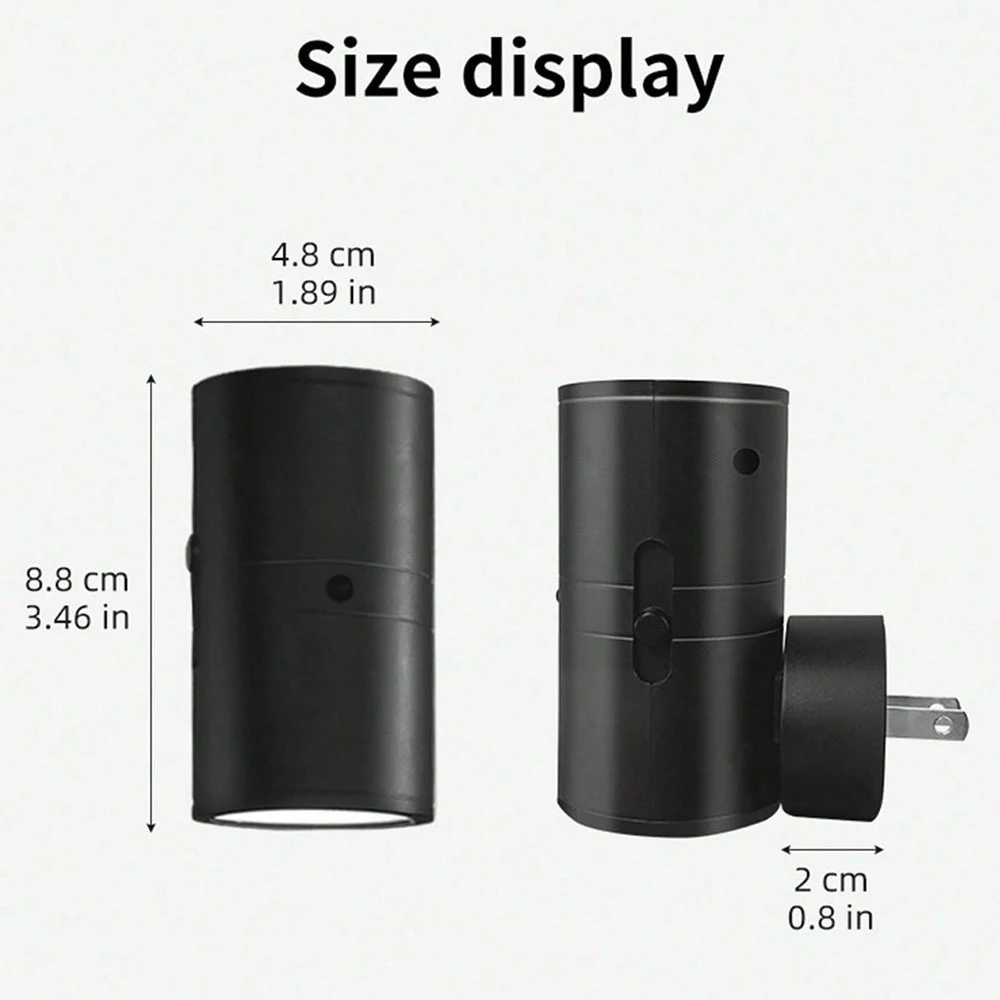 Cylindrical Night Lights Plug Into Wall Dimmable LED Nightlight with Light Sensor Adjustable Brightness for Hallway Bedroom
