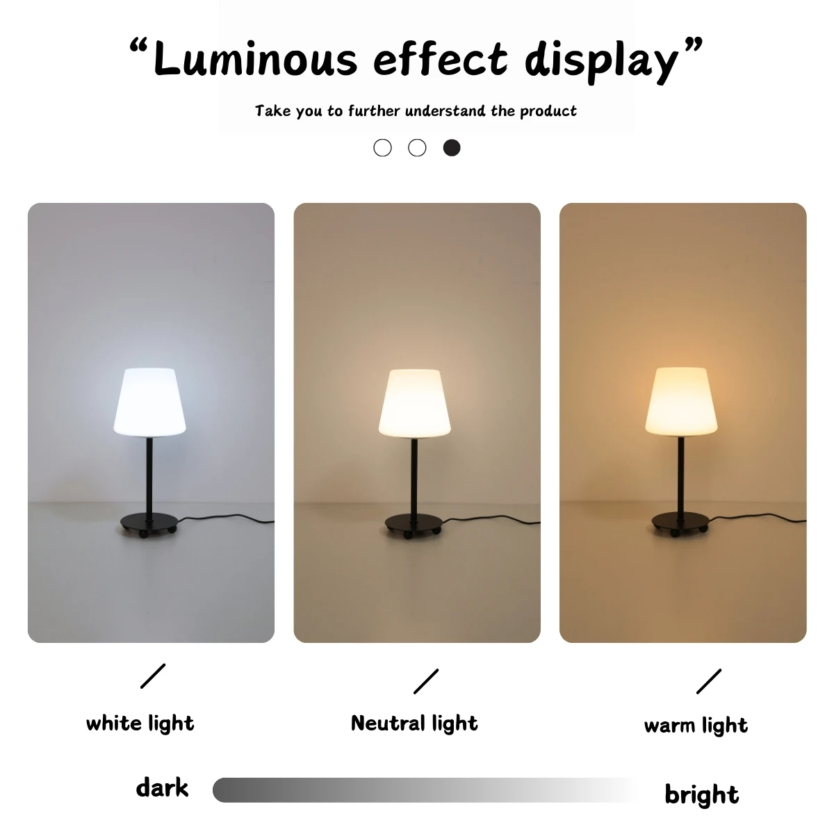 Creative Cream Style Desk Lamp, USB Powered Tri Color Ambient Light Suitable for Bedrooms, Study Rooms, Living Rooms, Etc