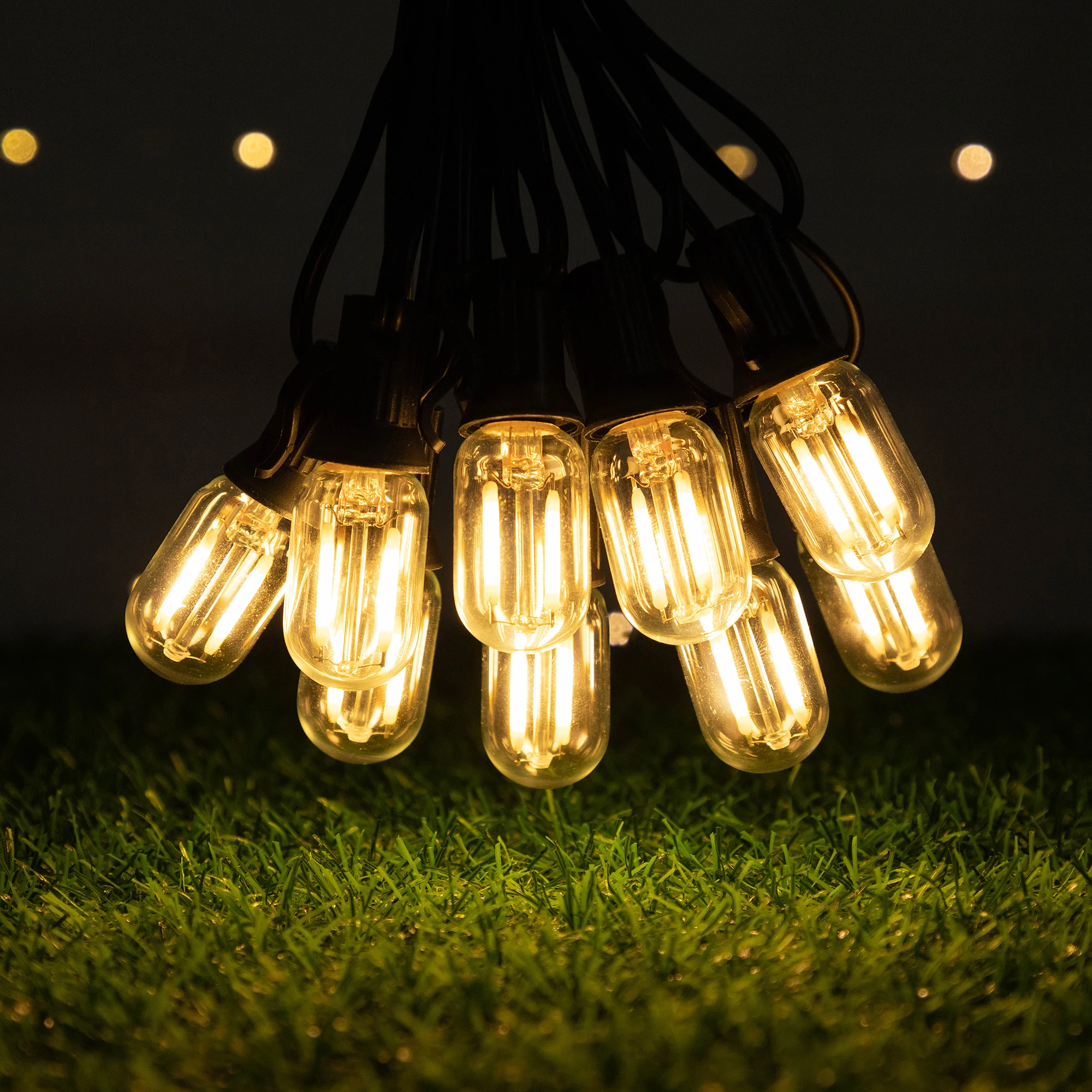 Grensk DC 12V 24V Tubular Bulbs Low Voltage T22 1W Led Filament Bulb E12 Candelabra Base LED Lamp RV Locomotive Room Lights