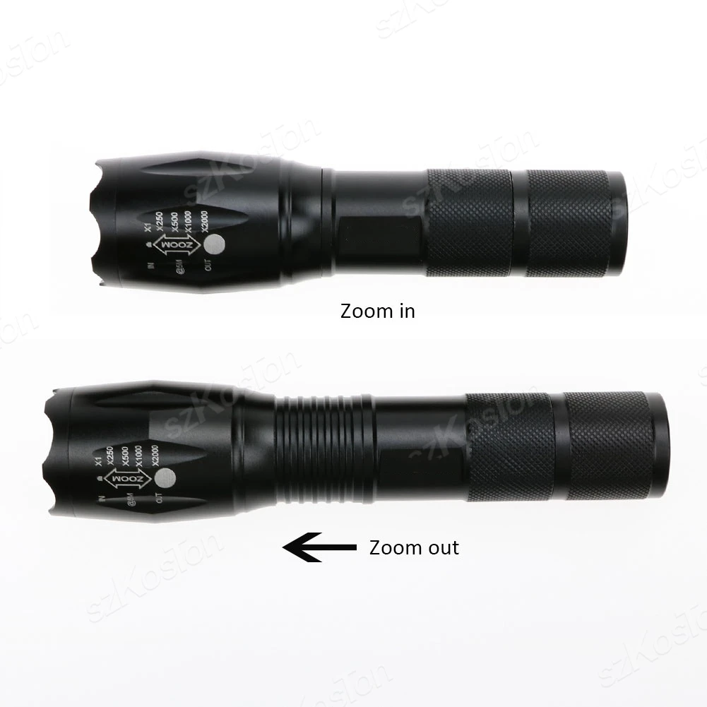 XML T6 LED Flashlight Portable Telescopic Tactical Torch Lanterna Tactical Flashlight Zoomable Waterproof Outdoor Camping Bike