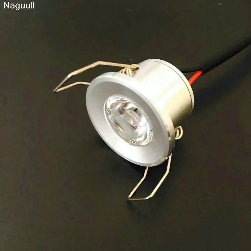 6Pieces Silver Mini Led Spot Wholesale Wall Luminaria Selling Armoire LumièRe Coupe Taille 28Mm 15DegréS
