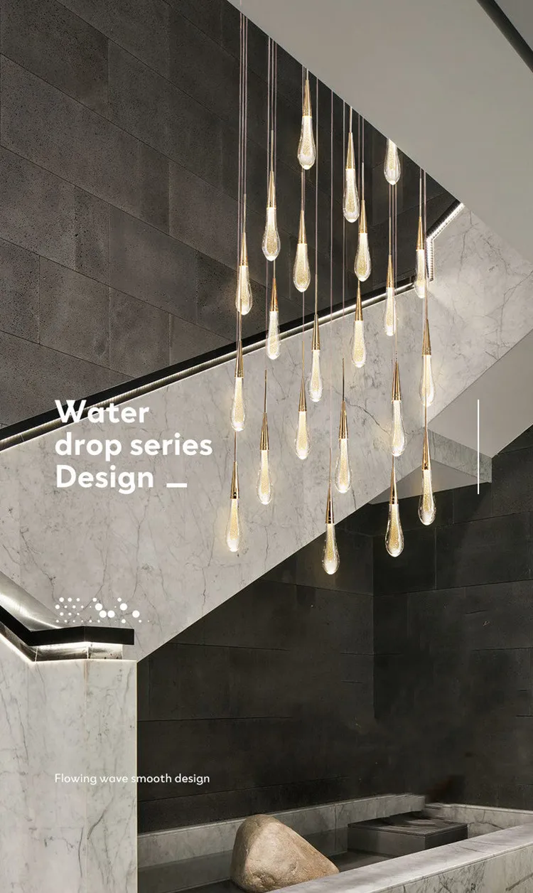 2026 New Modern LED Crystal Ceiling Chandelier Lustre Applicable To Restaurant  Stair Living Room Bedroom Lamp Art Ceiling Light