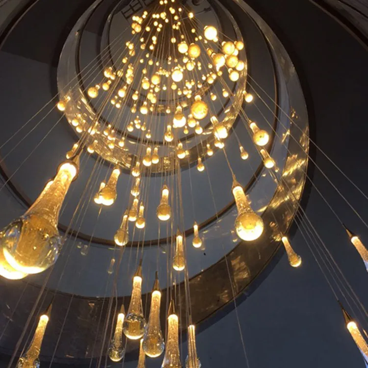 2026 New Modern LED Crystal Ceiling Chandelier Lustre Applicable To Restaurant  Stair Living Room Bedroom Lamp Art Ceiling Light