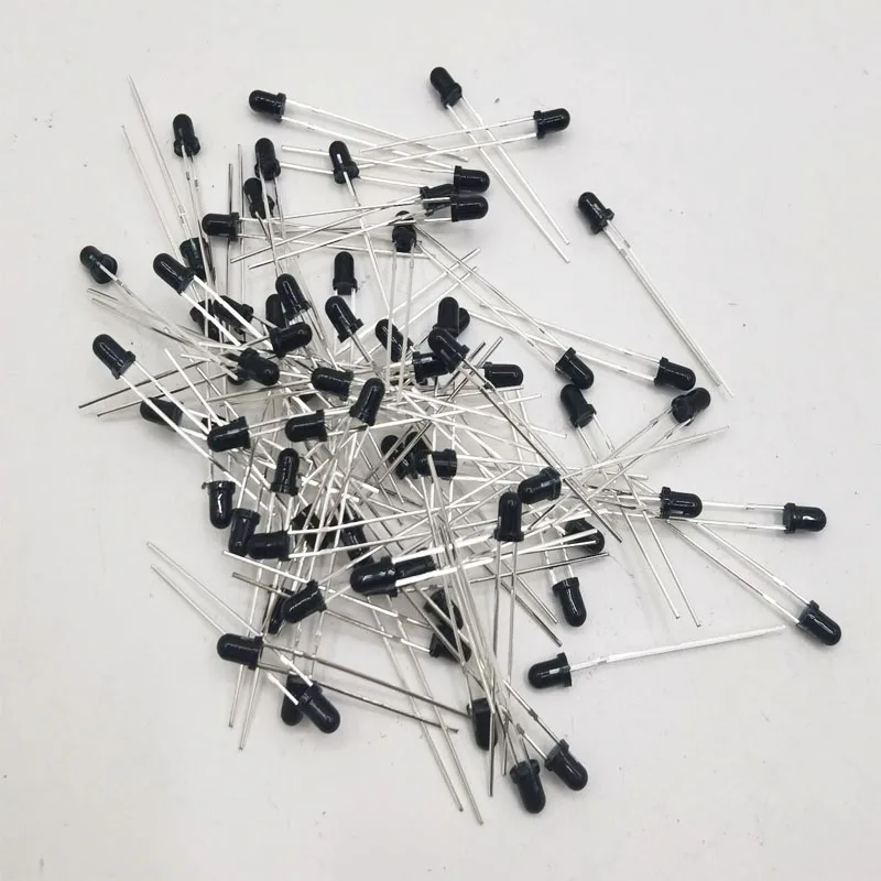 3mm 5mm IR LED Emitting Diode 850nm 940nm Emitter Receiver Infrared Transmitter Phototransistor Photodiode Invisible DIY PCB