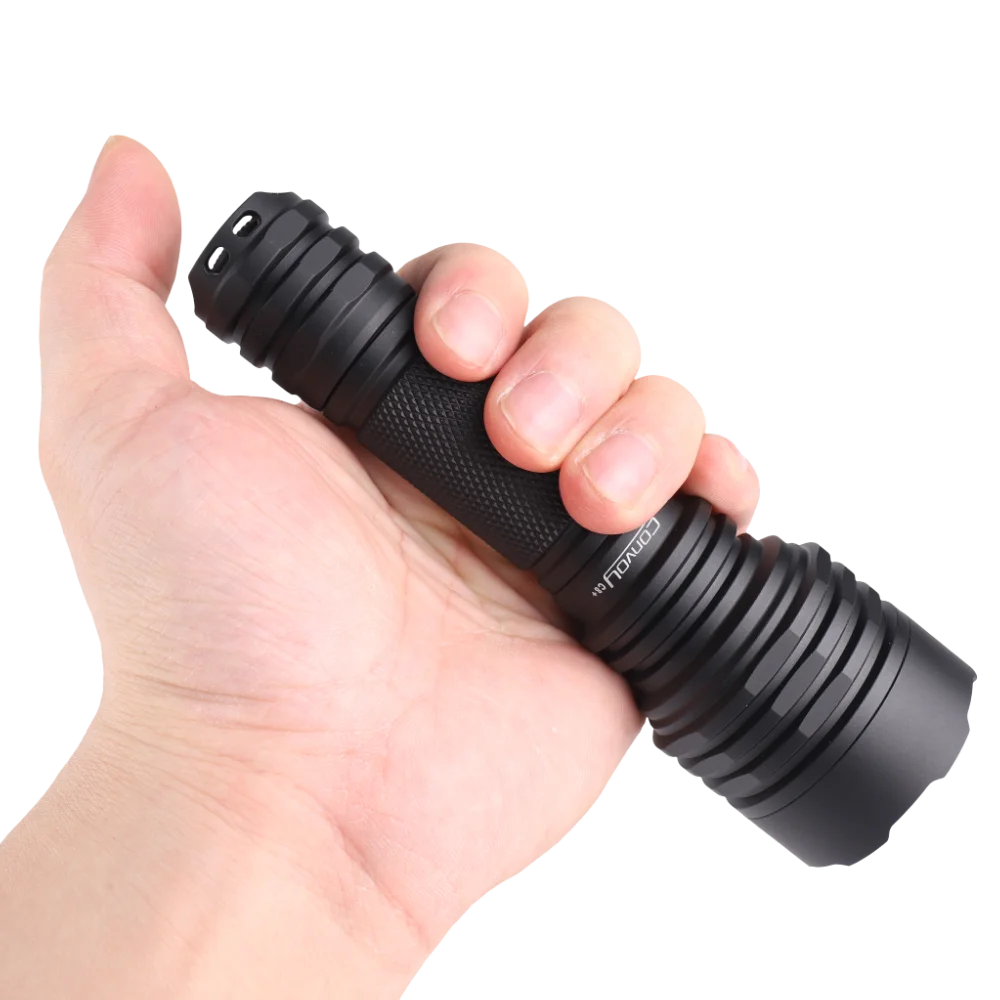Convoy C8 Plus Flashlight with SST20 7135*8 Led Flash Light 18650 Torch 12 Groups Portable High Powerful Tactical Work Latarka