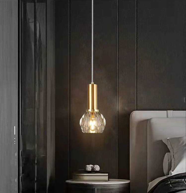 LED Nordic Modern Small Chandelier G9 AC90-260V Bedroom Bedside Chandelier Dining Room Living Room Bar Creative Crystal Light